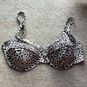 NEW Animal Print Scrunch Bikini Top